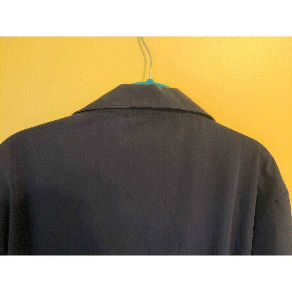 Vintage John Blair Jacket Men's Full Zip Collar 80s Blue Pocket Norm XL XLarge - Picture 9 of 9